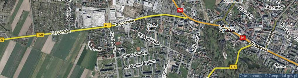 Zdjęcie satelitarne Wyszyńskiego Stefana, ks. kard. ul.